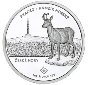 Stříbrná mince Praděd 1 oz proof 2023 (bez krabičky)