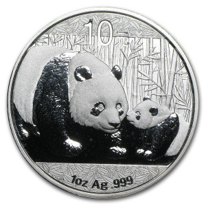 Stříbrná mince Panda 1 oz 2011