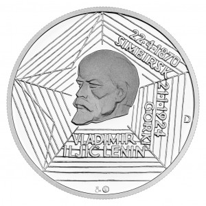 Stříbrná medaile - Kult osobnosti - V. I. Lenin 1 oz proof 2024