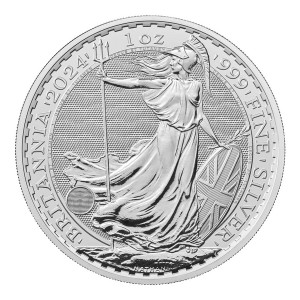 Stříbrná mince Britannia 1 oz Karel III 2024