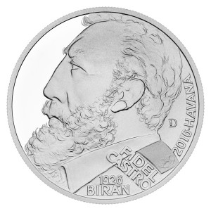 Stříbrná medaile - Kult osobnosti - Fidel Castro 1 oz proof 2024