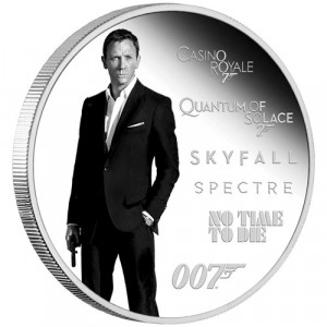 Stříbrná mince James Bond - Daniel Craig 1 oz proof 2024