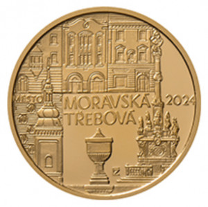 Zlatá mince Moravská Třebová 1/2 oz proof 2024