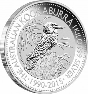 Stříbrná mince Australian Kookaburra 1 kg 2014